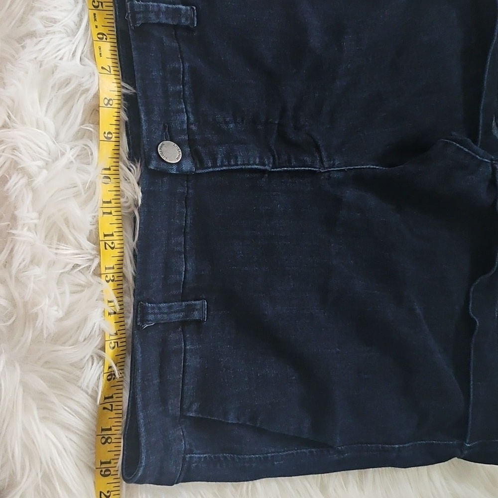 Liverpool The Trouser Short Dark Blue Cuffed Jean Shorts with 5.5" Inseam - Picture 9 of 12